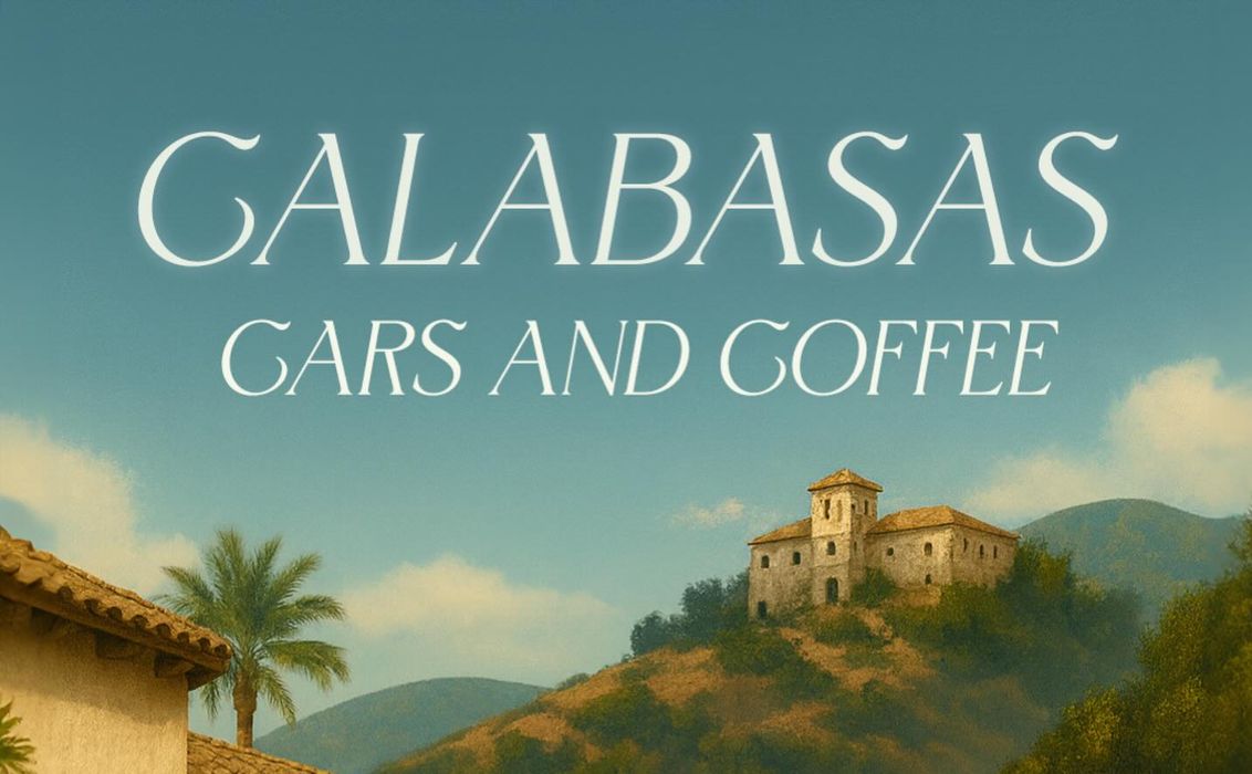Calabasas Cars and Coffee partial flyer April 2025